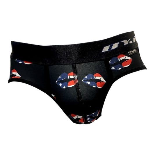 Boxer Men Brief Black Calzoncillo Lips Byjou NAUBYDIG16