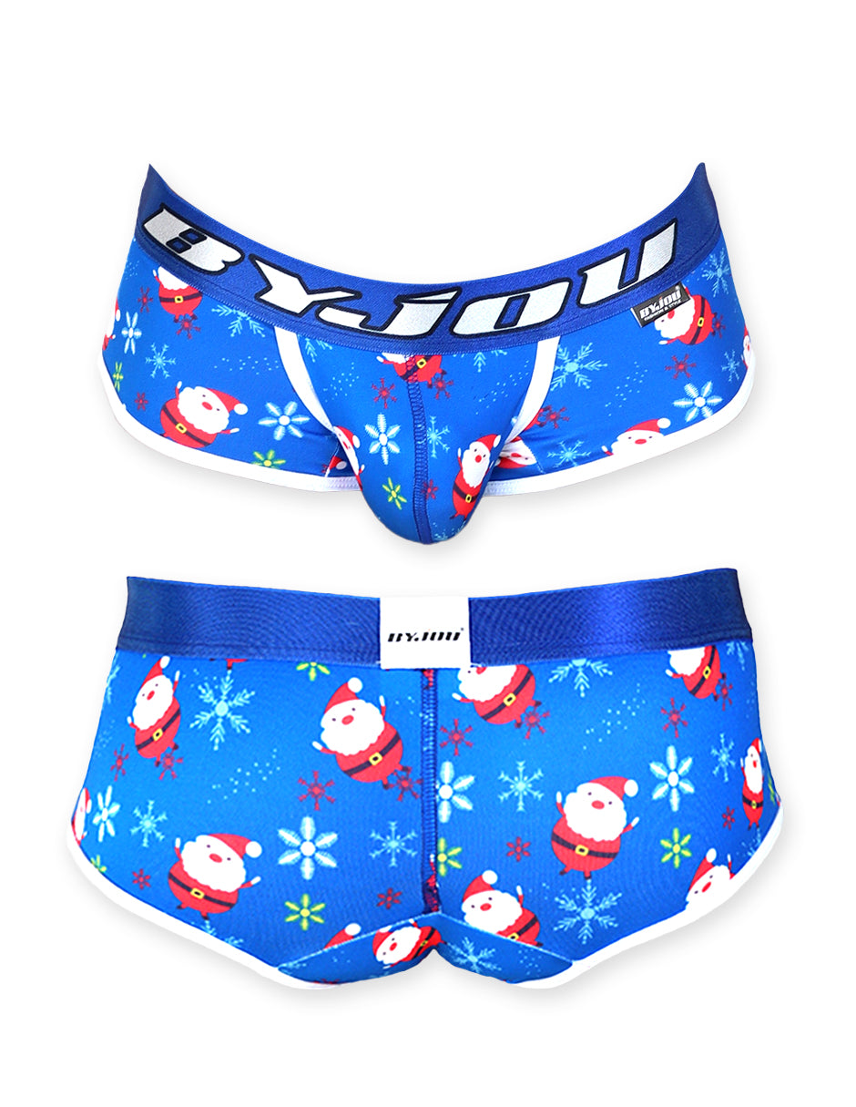 Men's Blue Nautico Christmas Briefs Santa | Byjou BNAUMX160