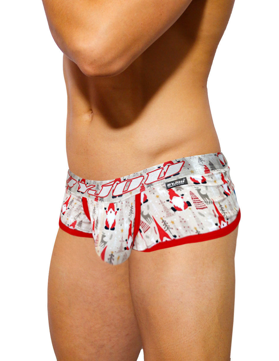 Men's Multicolor Nautico Christmas Briefs nude red santa| Byjou BNAUMX168