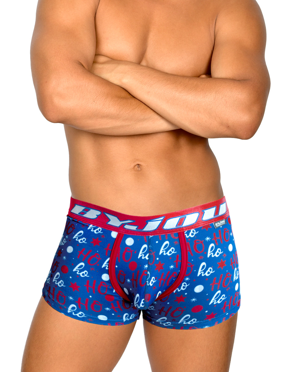 Men's Multicolor Victor Christmas Boxers hohoho | Byjou BVICMX100