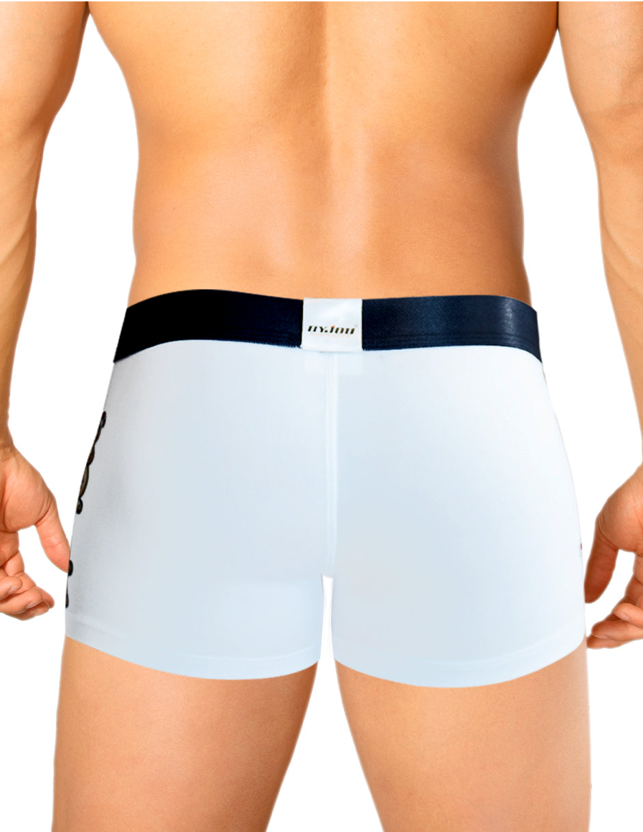 Men's White Victor Christmas Boxers | Byjou BVICMX112