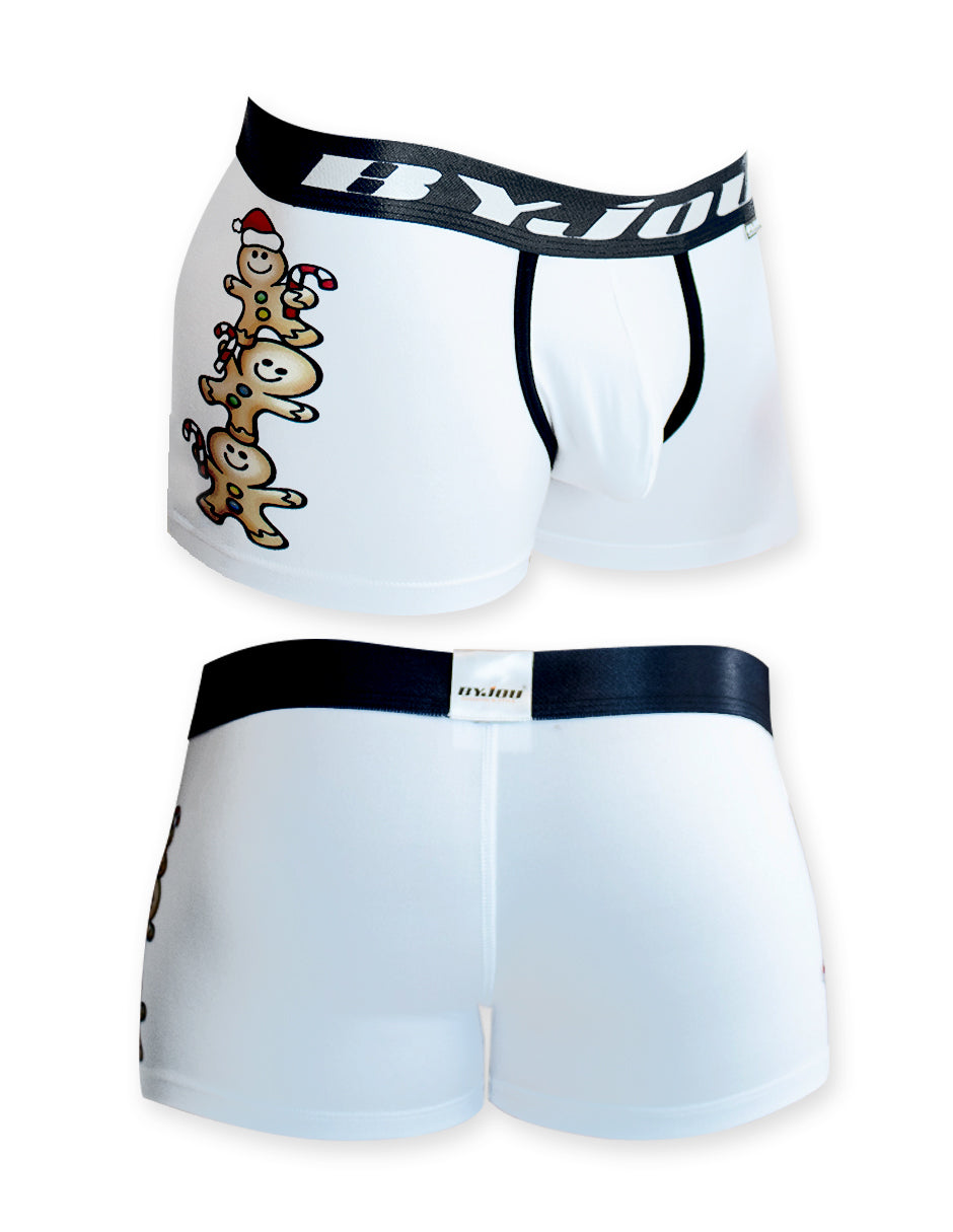Men's White Victor Christmas Boxers | Byjou BVICMX112