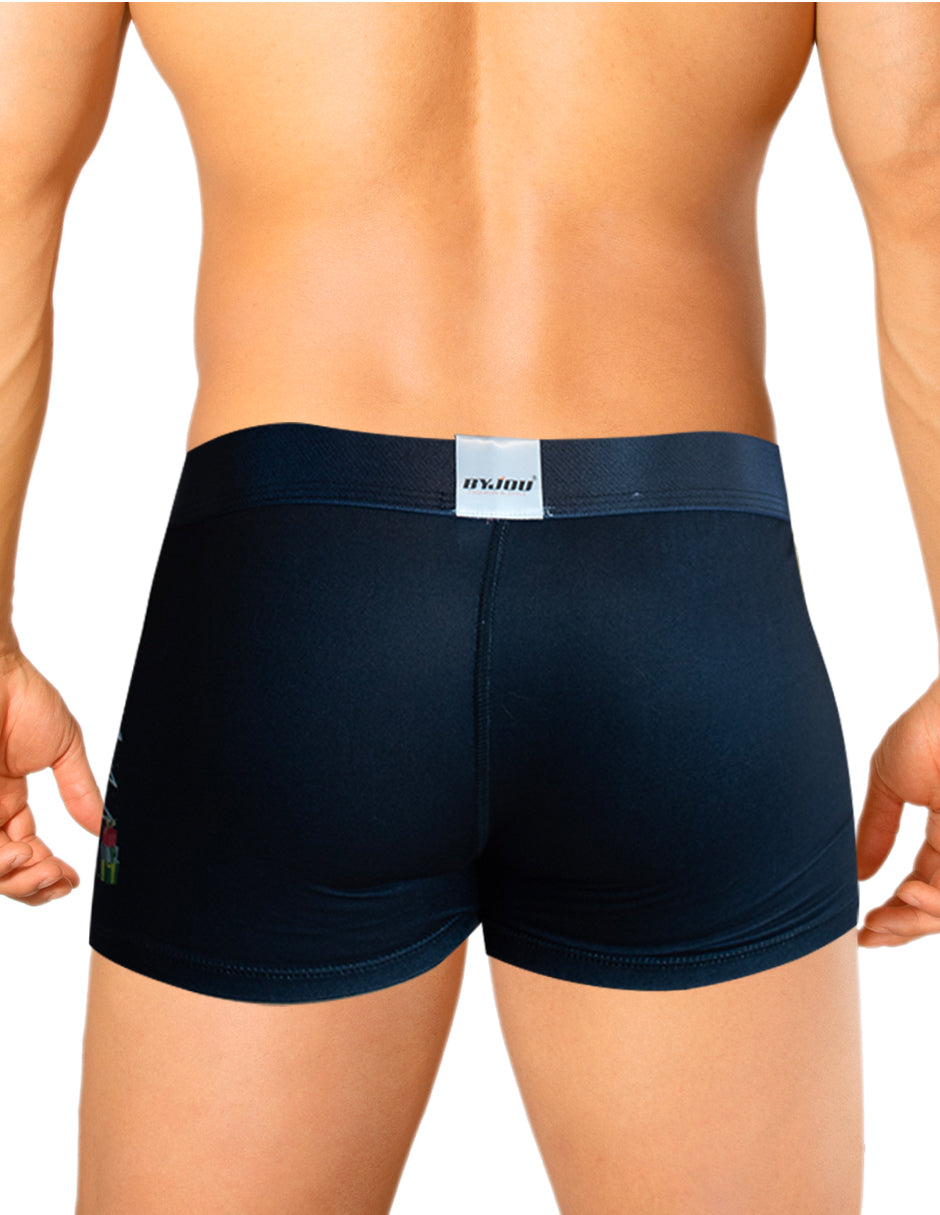 Men's Black Victor Christmas Boxers Santa | Byjou BVICMX097