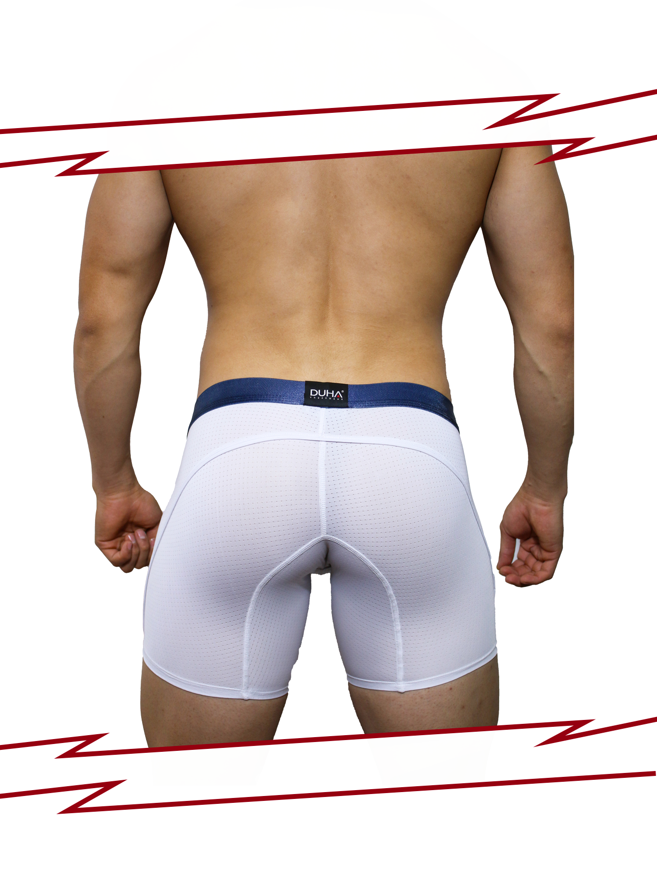 Boxer for Men Underwear White Duha Brief DJAGMX040