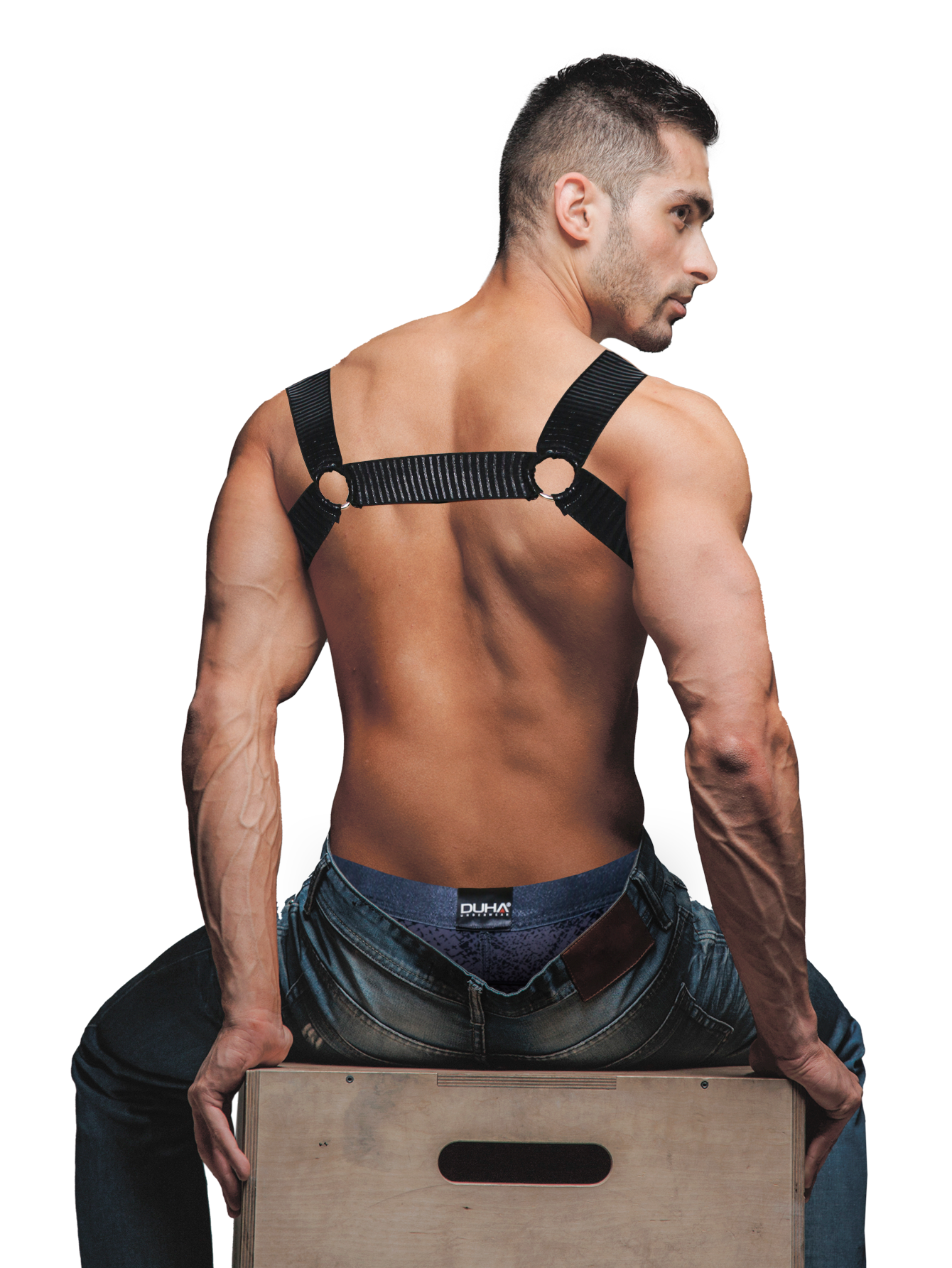 Boxer for Men Underwear Grey Duha Brief DJAGMX049